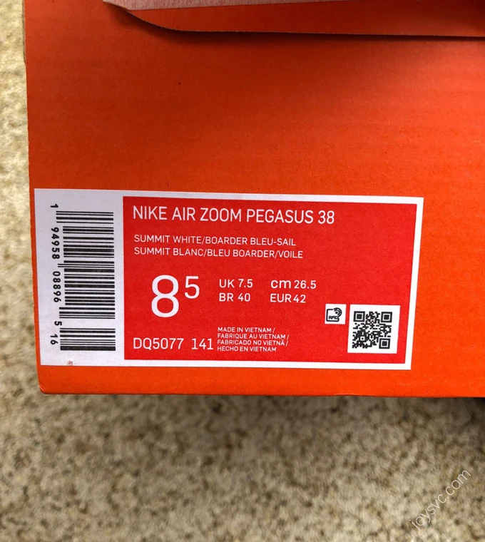 Nike Air Zoom Pegasus 38 Blue Beige White DQ5077-141