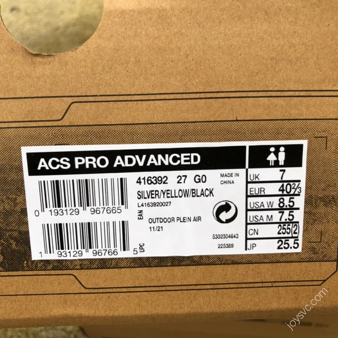 SALOMON ACS PRO ADVANCED Black Yellow L41553700