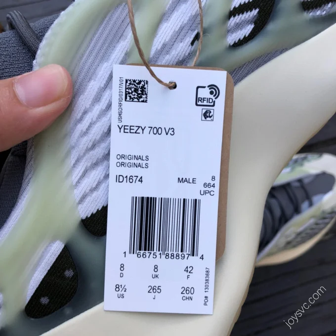 Adidas Yeezy 700 V3 Grey White ID1674