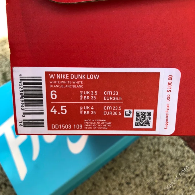 Nike Dunk Low White Iridescent DD1503-109
