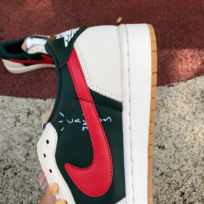 Air Jordan 1 Low White Red Green DM7866-801