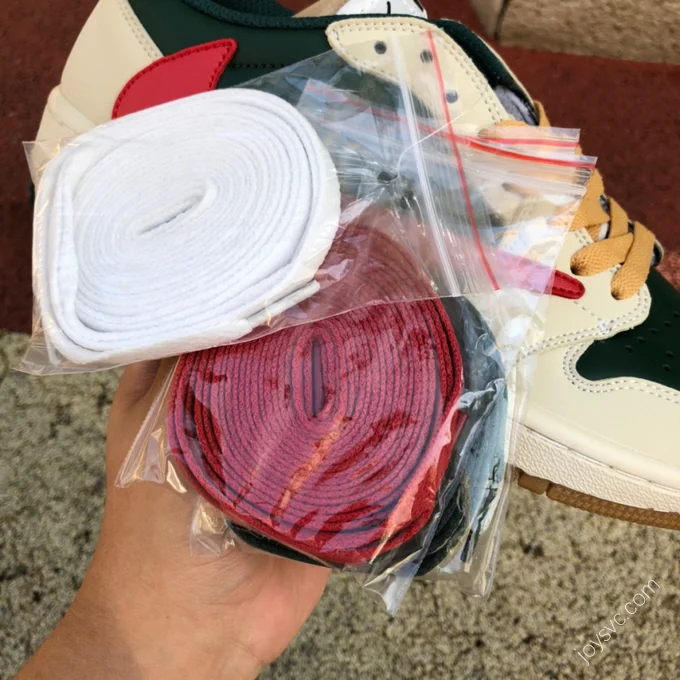 Air Jordan 1 Low White Red Green DM7866-801