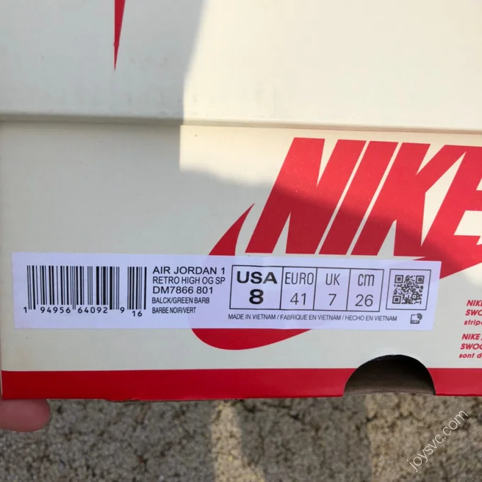 Air Jordan 1 Low White Red Green DM7866-801