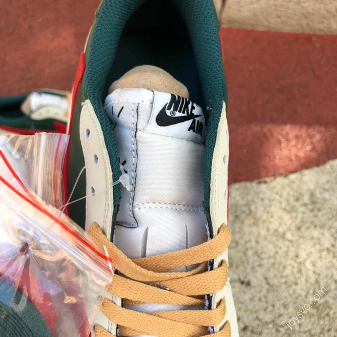 Air Jordan 1 Low White Red Green DM7866-801
