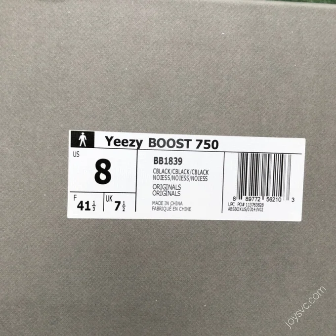 Adidas Yeezy 750 Boost Black BB1839
