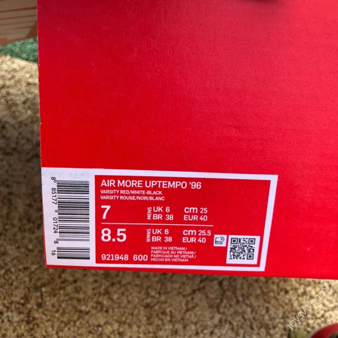 Nike Air More Uptempo Red Black 921948-600