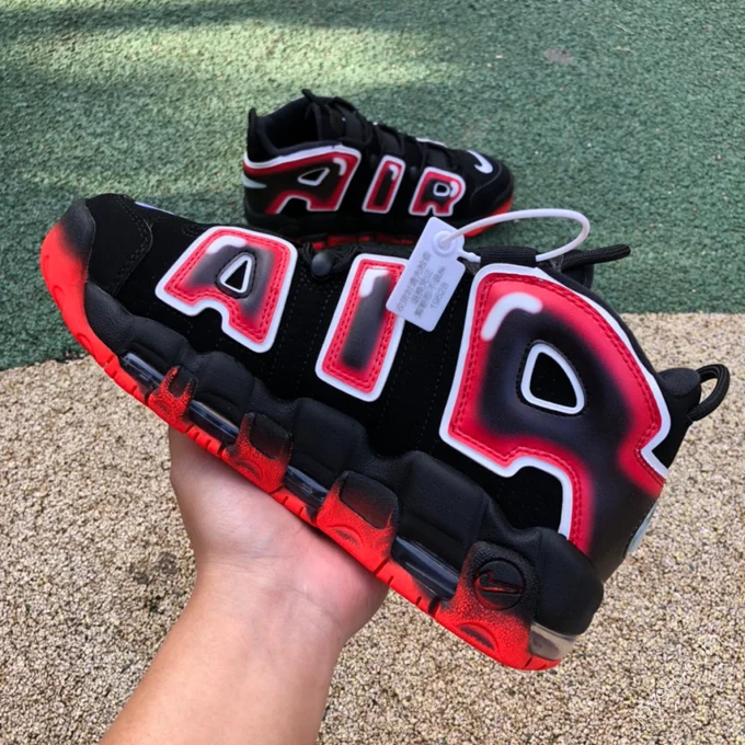 Nike Air More Uptempo Red Black 917593-100