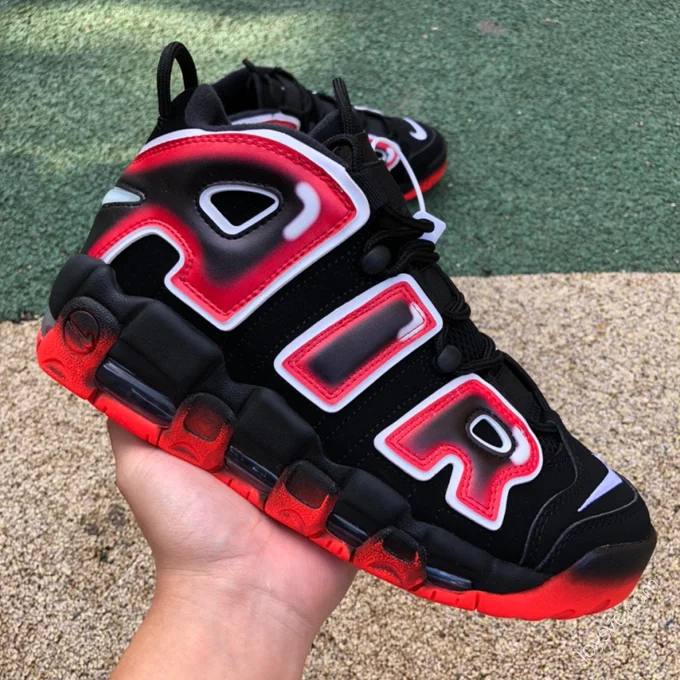 Nike Air More Uptempo Red Black 917593-100