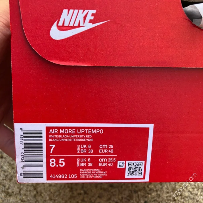 Nike Air More Uptempo Black White 414962-105