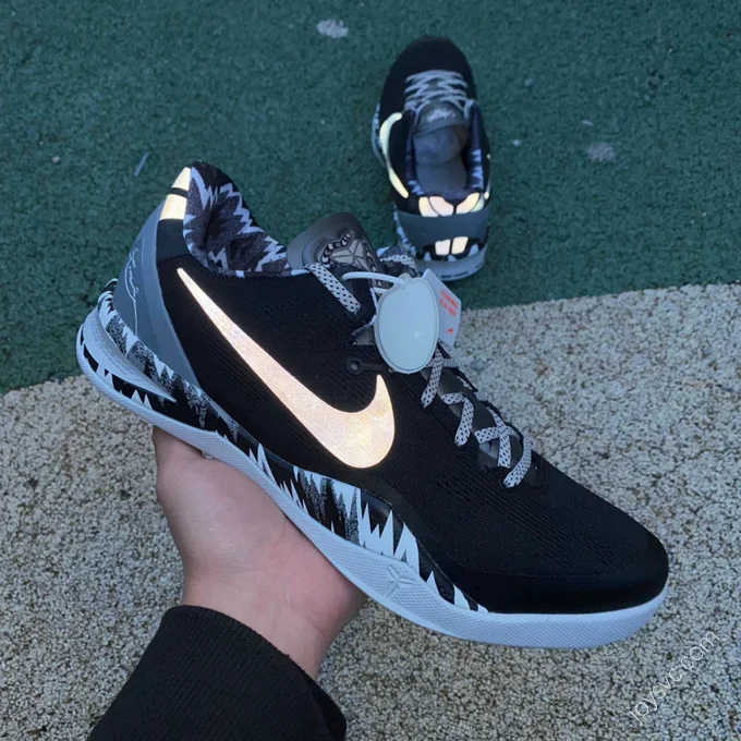 Nike Kobe 8 System PP Silver Black 613959-001