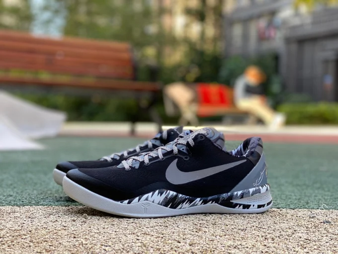 Nike Kobe 8 System PP Silver Black 613959-001