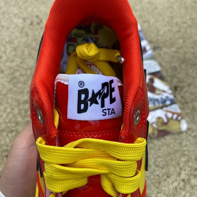 Marvel x Bape STA Red Yellow Black 1I73-191-902