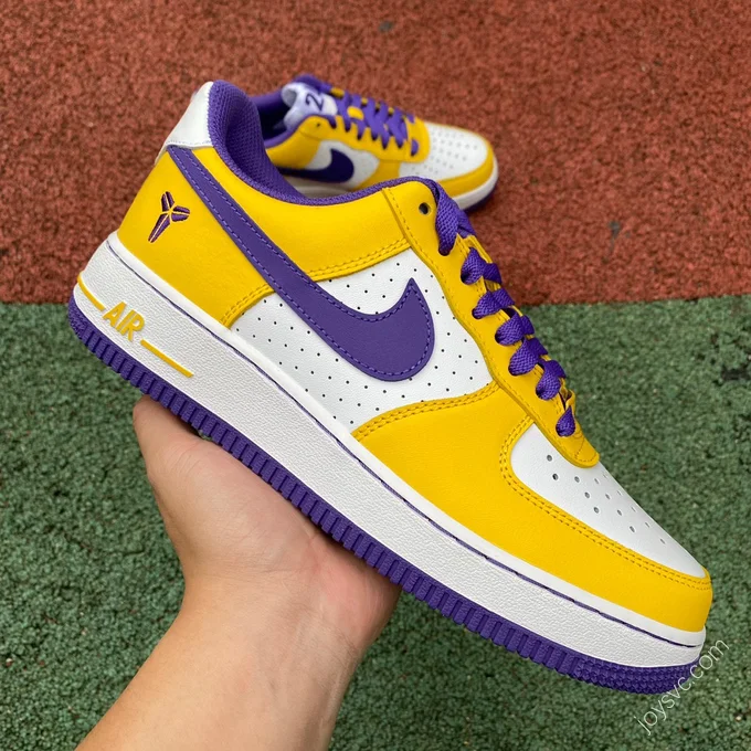 Kobe Bryant x Nike Air Force 1 Purple Yellow FZ1151-1