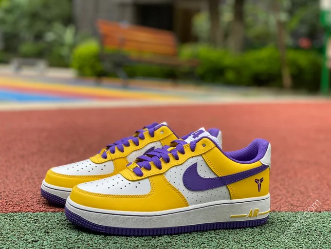 Kobe Bryant x Nike Air Force 1 Purple Yellow FZ1151-1