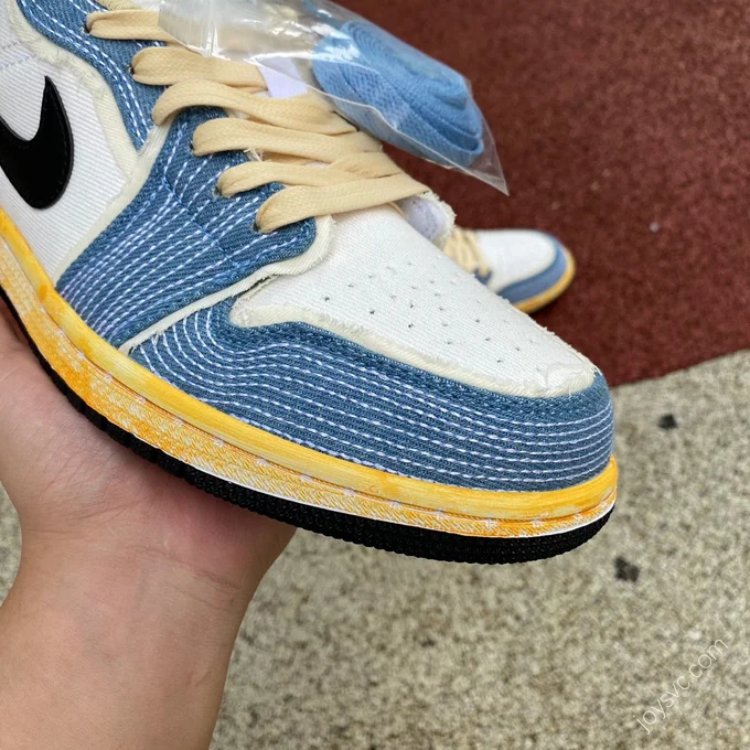 Air Jordan 1 Low Washed Blue Low-Top Sneaker FN7670-493