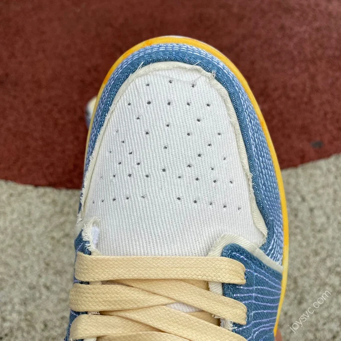 Air Jordan 1 Low Washed Blue Low-Top Sneaker FN7670-493