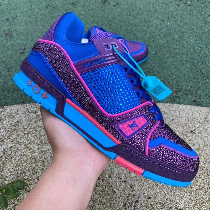 LOUIS VUITTON Trainer Blue Pink