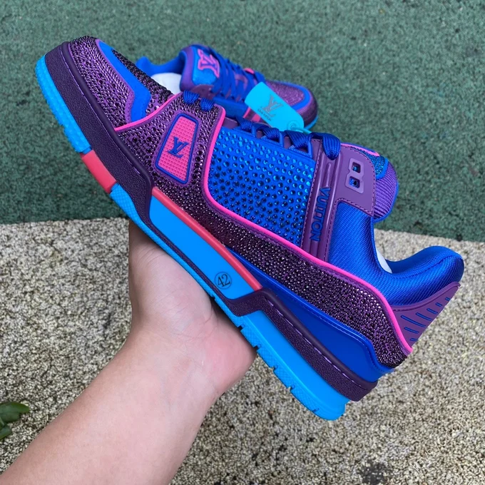 LOUIS VUITTON Trainer Blue Pink