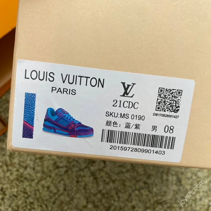 LOUIS VUITTON Trainer Blue Pink