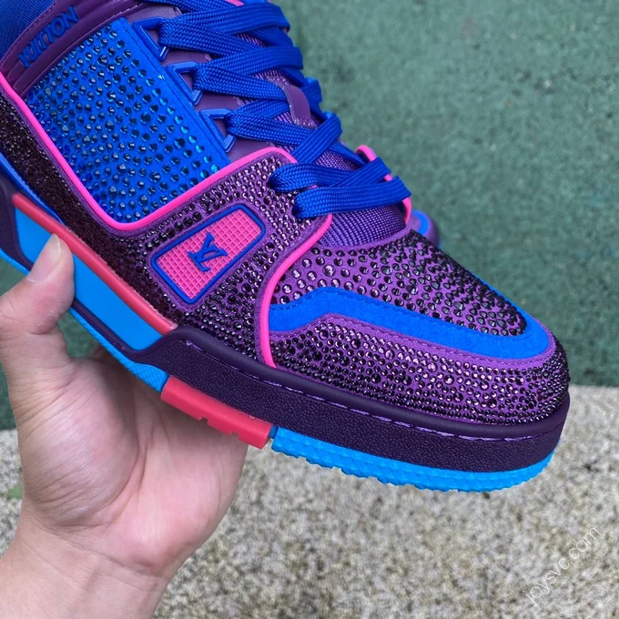LOUIS VUITTON Trainer Blue Pink