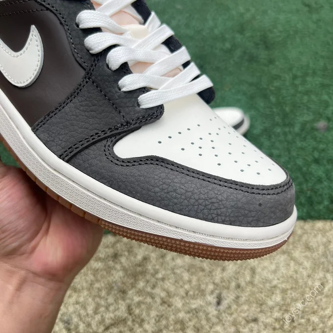 Air Jordan 1 Low Magpie White Gray Brown FD0399-004