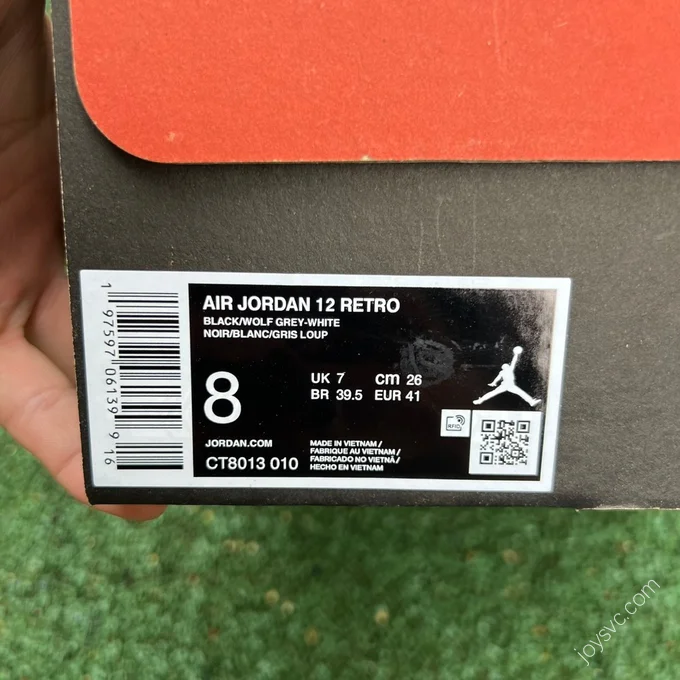 Air Jordan 12 Grey Black CT8013-010