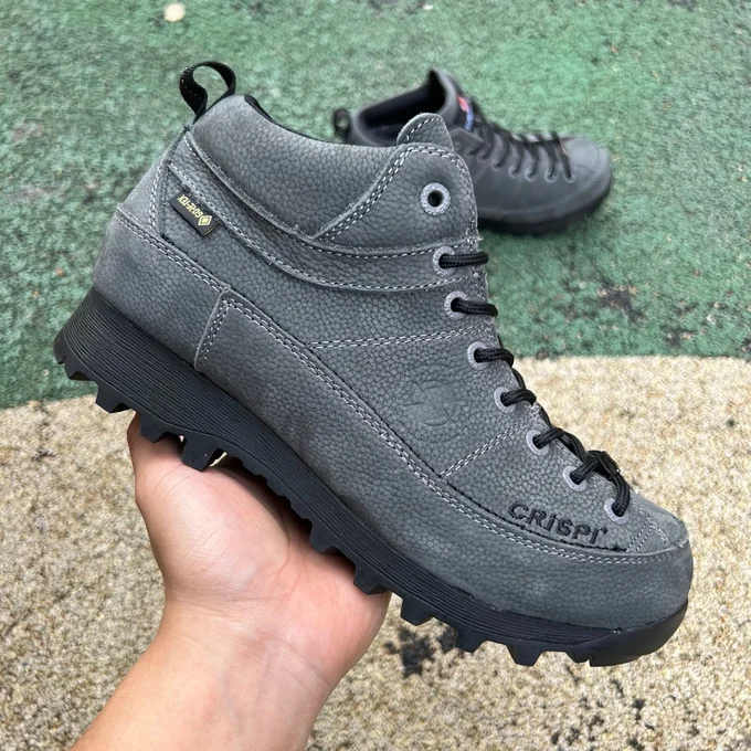 CRISPI Monaco GTX Grey Black Hiking Boots