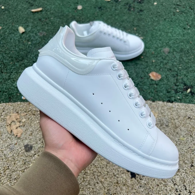 Alexander McQueen White Leather Shoes