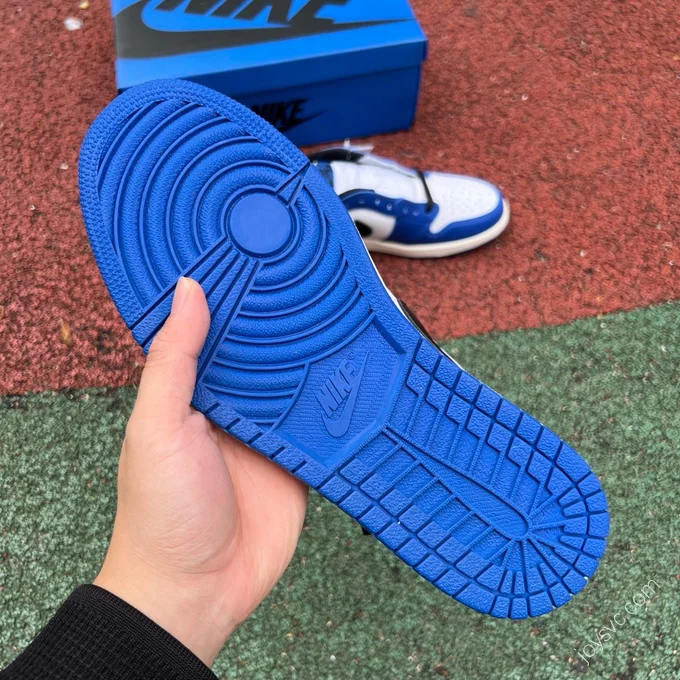 Pure Original AJ1 Low Little Lightning White Blue Black Retro Basketball Shoes CZ0790-140