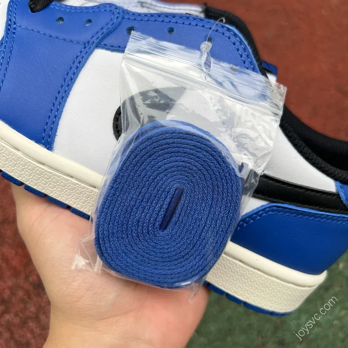 Pure Original AJ1 Low Little Lightning White Blue Black Retro Basketball Shoes CZ0790-140