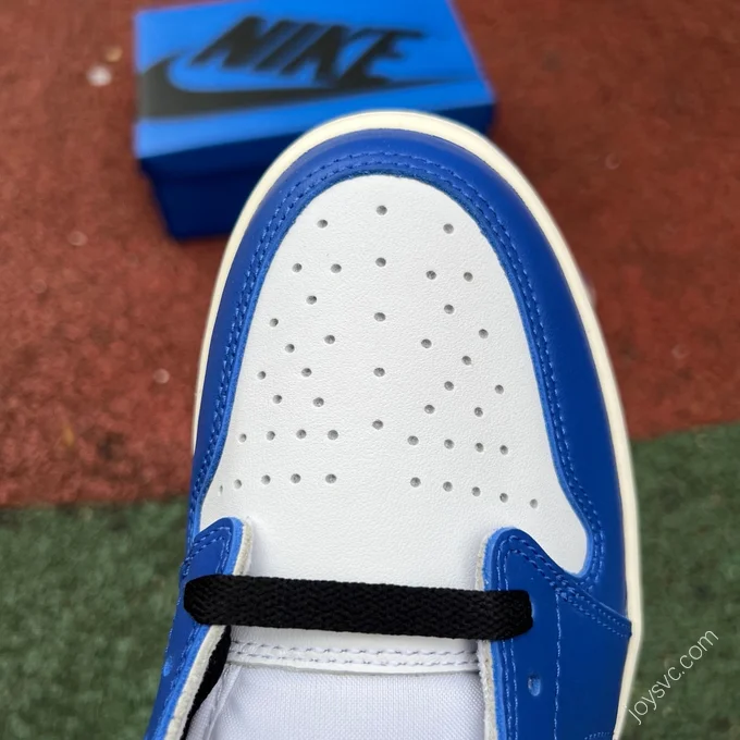 Pure Original AJ1 Low Little Lightning White Blue Black Retro Basketball Shoes CZ0790-140