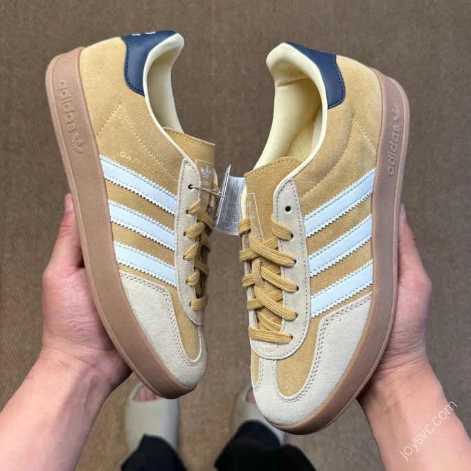 Adidas Gazelle Suede Yellow T-Toe Training Shoes Samba Second Generation JI3523