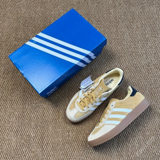 Adidas Gazelle Suede Yellow T-Toe Training Shoes Samba Second Generation JI3523
