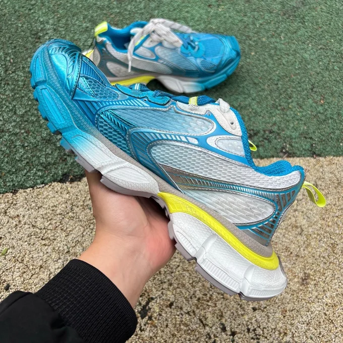 XA S2 Pure Original Balenciaga XXXL 3XL White Blue Yellow Gradient Dad Shoes