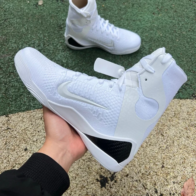 Extinction Pure Original Nike Kobe 9 Halo White Black High Top Basketball Shoes FZ7335-100