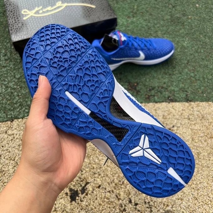 Extinction Pure Original Nike Kobe 6 White Blue Dodgers Low Top Basketball Shoes CW2190-400