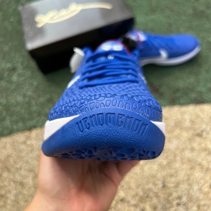 Extinction Pure Original Nike Kobe 6 White Blue Dodgers Low Top Basketball Shoes CW2190-400