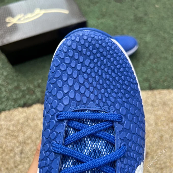 Extinction Pure Original Nike Kobe 6 White Blue Dodgers Low Top Basketball Shoes CW2190-400