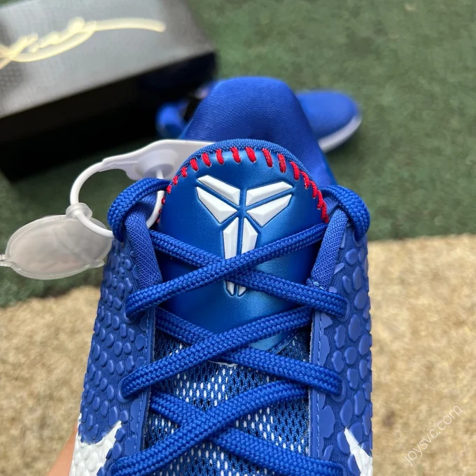 Extinction Pure Original Nike Kobe 6 White Blue Dodgers Low Top Basketball Shoes CW2190-400