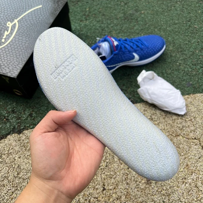 Extinction Pure Original Nike Kobe 6 White Blue Dodgers Low Top Basketball Shoes CW2190-400