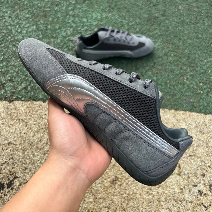 S2 Pure Original Puma Speedcat OG Low Top Retro Casual Racing Shoes Grey Black 403902-03