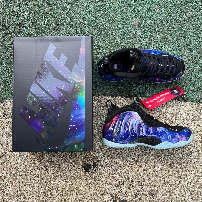 Non-Real Carbon Fiber Nike Air Foamposite One Galaxy Retro Basketball Shoes FQ4303-400
