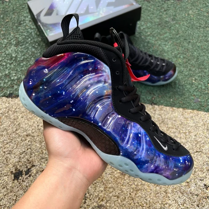Non-Real Carbon Fiber Nike Air Foamposite One Galaxy Retro Basketball Shoes FQ4303-400