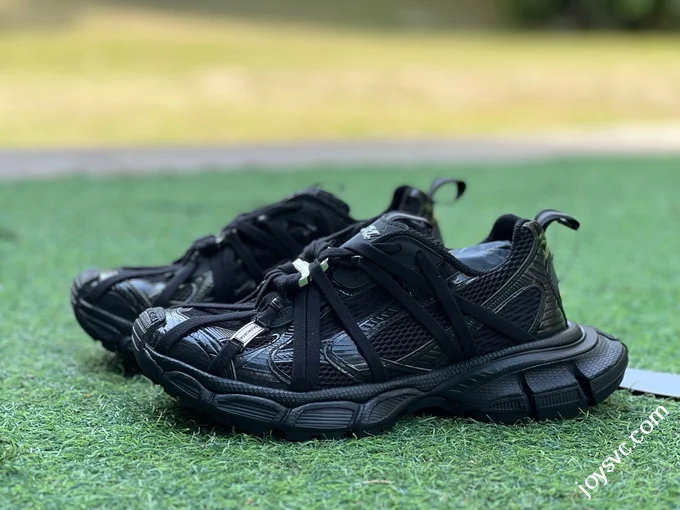 Balenciaga 3XL Spider Web Strap Black Sneakers