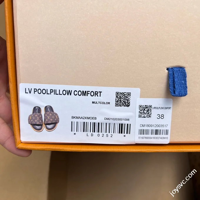 LOUIS VUITTON Monogram Print One-Strap Slides Brown Black