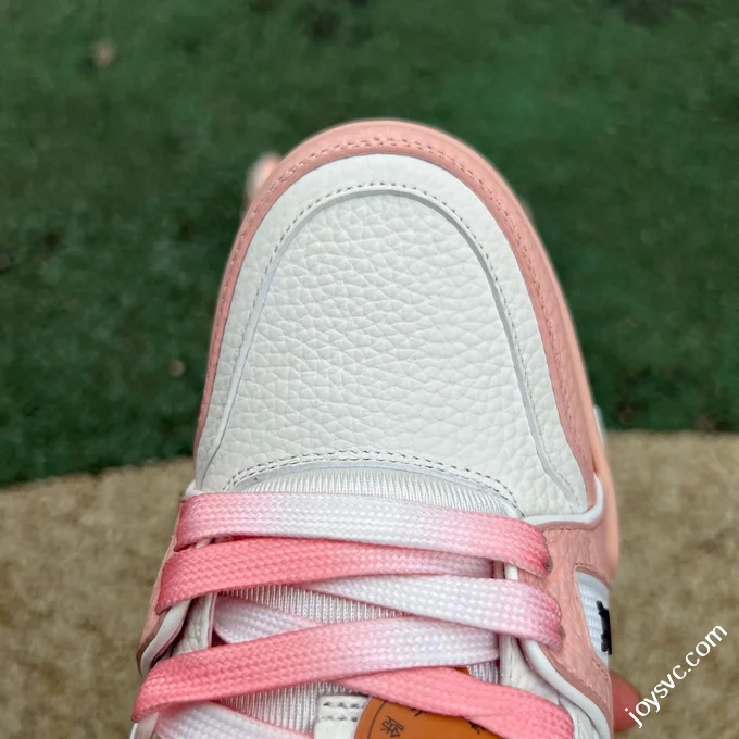 LOUIS VUITTON Trainer Lv White Pink Sneakers