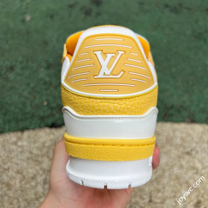 LOUIS VUITTON Trainer Lv White Yellow Sneakers