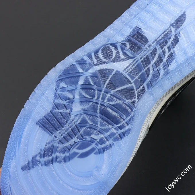 AJ1 Dior High OG White Grey Sneakers