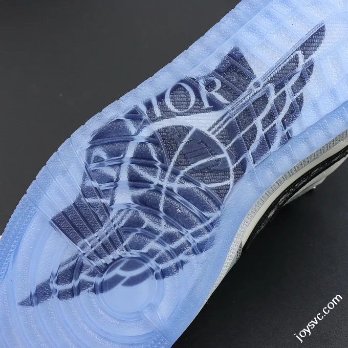 AJ1 Dior Low White Grey Sneakers
