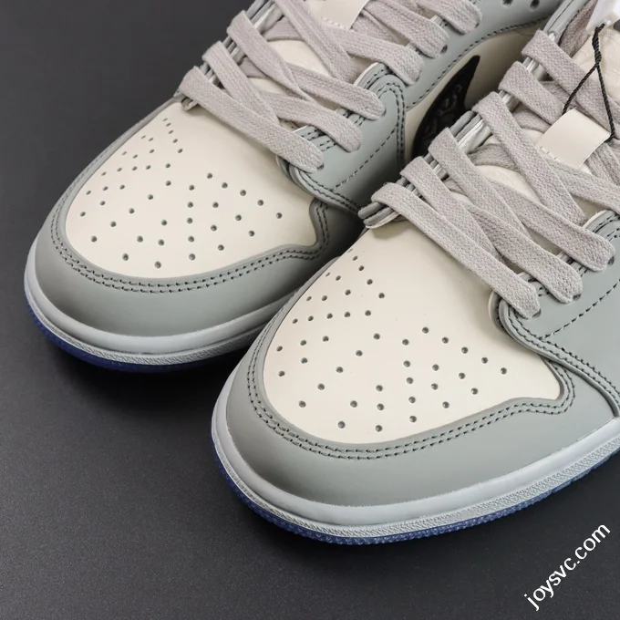 AJ1 Dior Low White Grey Sneakers